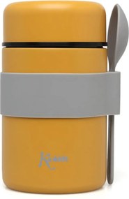 Βρεφικό Θερμός Φαγητού 500ml + Κουτάλι Kiokids Ώχρα 6333