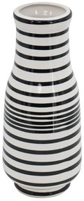Artekko Zebra Κεραμικό Βάζο Ριγέ σε Λευκό και Μαύρο (17.7x17.7x45.7)cm Artekko 14466