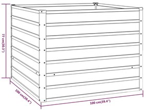 ΖΑΡΝΤΙΝΙΕΡΑ ΓΚΡΙ 100 X 100 X 77 ΕΚ. ΑΝΘΕΚΤΙΚΟ ΑΤΣΑΛΙ 151948