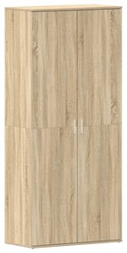 vidaXL Ντουλάπι Παπουτσιών Σονομά Οάκ 80x39x180 εκ Επεξεργασμένο Ξύλο