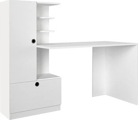 Γραφείο εργασίας Domingo Megapap χρώμα λευκό 149,5x60x120εκ.