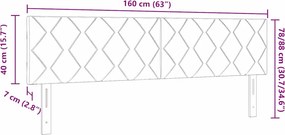 vidaXL Κεφαλάρι Μπλε 160 cm ύφασμα