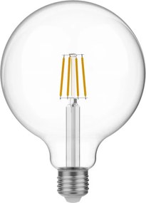 LED Filament Λαμπτήρας E05 Γλόμπος G125 Διαφανής 4W 470Lm E27 2700K