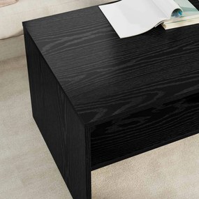 vidaXL Τραπεζάκι σαλονιού Μαύρη Οξυά 100 x 50 x 40 cm
