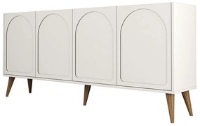 Μπουφές Lyon 845HCT5534 180x35x81cm Cream Μοριοσανίδα, Μελαμίνη