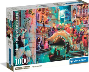 Clementoni Παζλ High Quality Collection Βενετσιάνικο Καρναβάλι 1000 τμχ - Compact Box