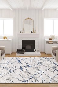 Χαλί W1063 213HFT1576 White-Blue Conceptum Hypnose 100X150cm