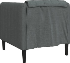 vidaXL Πολυθρόνα Σαλονιού Σκούρο Γκρι Υφασμάτινη