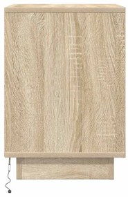 ΚΟΜΟΔΙΝΟ ΜΕ ΦΩΤΑ LED SONOMA OAK 38X34X50 CM 861287