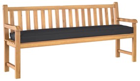 vidaXL Cushion για Παλέτα για Παγκάκι Μαύρο 180x40x8 εκ. από Υφασμα Oxford