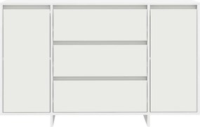 vidaXL Πλαϊνό γραφείο Λευκό 120 x 41 x 75 εκ. Επεξεργασμένο ξύλο