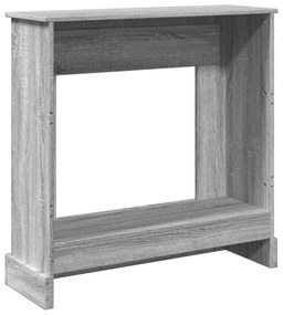 vidaXL Πλαίσιο Τζακιού Γκρι Sonoma 90x30x90 εκ. από Επεξ. Ξύλο