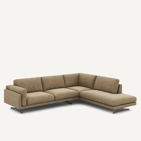 Γωνιακός καναπές από βελούδο stonewashed, CESAR