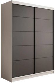 Ντουλάπα Naldo 150 συρόμενη -Leuko-Mauro