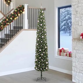 vidaXL Τεχνητό Χριστουγεννιάτικο Δέντρο με 300 LED Πράσινο 270 cm