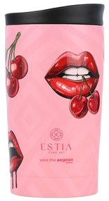 ESTIA ΘΕΡΜΟΣ TRAVEL MUG SAVE THE AEGEAN 350ml BLUSH POP