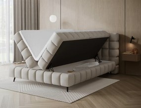 Επενδυμένο κρεβάτι Sober-180 x 200-Μπεζ