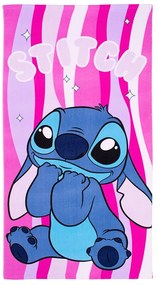 Πετσέτα Θαλάσσης Παιδική Lilo & Stitch 91 Quick Dry Lilac DimCol Θαλάσσης 70x140cm Microfiber