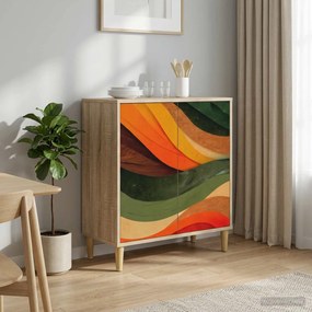 vidaXL Πλαϊνό γραφείο BONN Sonoma 69 x 33 x 75 εκ. Επεξεργασμένο Ξύλο