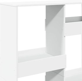 vidaXL Βιβλιοθήκη Λευκή 100x33x135 εκ. από Επεξεργασμένο Ξύλο