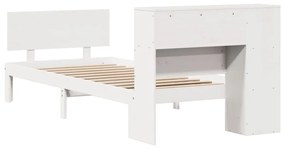 vidaXL Κρεβάτι Βιβλιοθήκη Χωρίς Στρώμα 100x200 εκ. Μασίφ Ξύλο Πεύκο