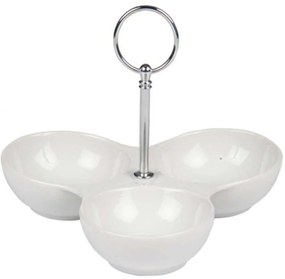 Ορντεβιέρα 3 Θέσεων 03.15504 20x16cm White Porcelain