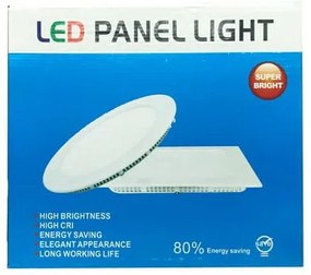 LED φωτιστικό οροφής λευκό φως 18-24W - LED PANEL SQUARE 220V WHITE