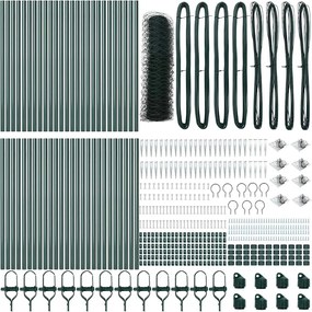 vidaXL Στύλος Περιφράξεων Πράσινο 100 x 0,6 μ (36 mm πλέγμα)