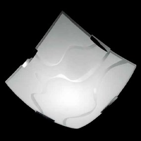 Φωτιστικό Οροφής CCR300/30 PL White - Grey Ondaluce Metal, Glass