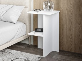 Κομοδίνο Λευκό FLEPRU 36x36x60