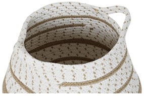 Σετ Καλαθιών DKD Home Decor Λευκό Καφέ Γκρι Γιούτα (2 Τεμάχια) (x2)