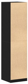 vidaXL νηματικάXL Ντουλάπα - Μαύρη Δρυς, 50 x 50 x 200 cm, Φτιαγμένη από Μηχανισμένο Ξύλο