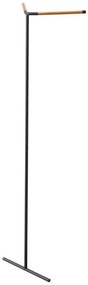 Κρεμάστρα Δαπέδου Γωνιακή Slim YMZK5551 39x48,5x160cm Natural-Black Ατσάλι,Ξύλο