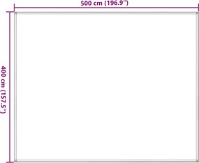 vidaXL Χαλί Σκηνής Καφέ 400 x 500 εκ.