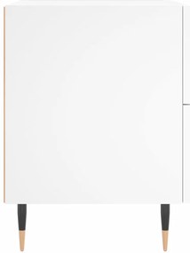 vidaXL Κομοδίνα 2 τεμ. Λευκά 40 x 35 x 47,5 εκ. από Επεξεργασμένο Ξύλο