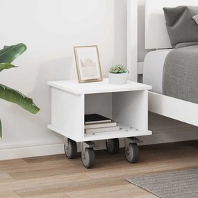 vidaXL Βάση TV Λευκό 37 x 35 x 35 εκ Επεξεργασμένο ξύλο