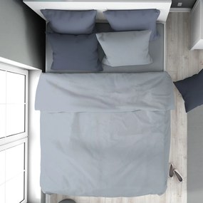 Παπλωματοθήκη Υπέρδιπλη (220x240) Dimcol Solid Γαλάζιο