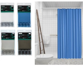Κουρτίνα Μπάνιου PVC 180x200cm Σε 4 Χρώματα