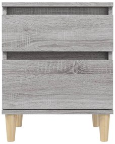 vidaXL Κομοδίνα 2 Τεμ. Γκρι Sonoma 40x35x50 εκ.