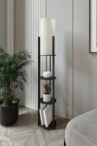 Stewehome Στρογγυλός φωτιστικός με ράφι από mdf