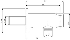 Παροχή νερού Vicario Slim-Χρυσό
