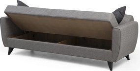 3-Seat Sofa-Bed Zaden - Light Grey Light Grey