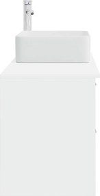 vidaXL Σετ Επίπλων Μπάνιου 2 pcs Λευκό Επεξεργασμένο Ξύλο
