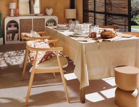 ΚΑΡΈΚΛΕΣ &amp; ΠΟΛΥΘΡΌΝΕΣ ATMOSPHERA YAMATO NAT WOOD DIN ARMCHAIR