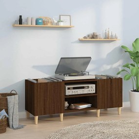 vidaXL Δισκοθήκη Καφέ Δρυς 121 x 38 x 48 εκ. από Επεξεργασμένο Ξύλο