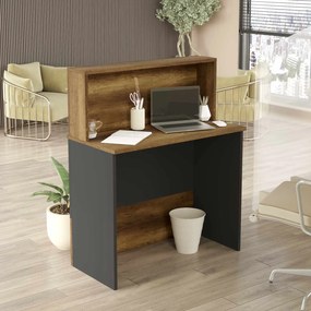 Τραπέζι Υποδοχής Baroq / Ανθρακί CAZIBI 90x44.5x110