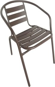 Πολυθρόνα Μεταλλική ArteLibre Uranus Καφέ 54x62x74cm