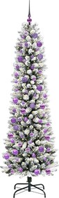 vidaXL Τεχνητό Χριστουγεννιάτικο Δέντρο με 300 LED Λευκό 240 cm