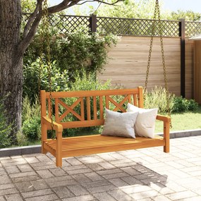 vidaXL 2Θέσιος Πάγκος Swing Κήπου 110x56x58 εκ Μασίφ Ξύλο Ακακίας