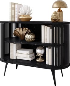 Μπουφές Roenni-Μαύρο Μάρμαρο - Μαύρο